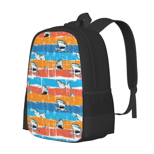 Balery Shark On Line Mochila para hombre y mujer - Tela Oxford 600D resistente - Gran capacidad, resistente al agua, ideal para la escuela, viajes y senderismo