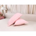 thumbnail image 6 of REGALWOVEN Velvet Pillow Cases Queen Size Set of 2, Pillow Covers with Zipper Closure Pink Queen, 6 of 7