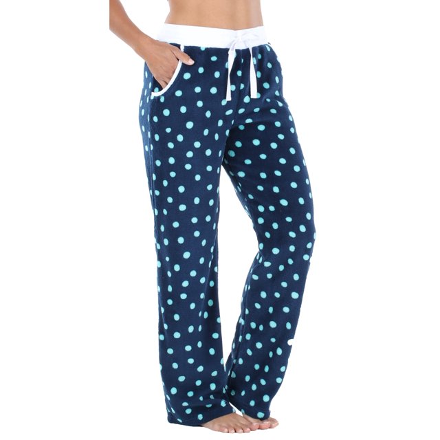 PajamaMania Women and Women's Plus Plush Fleece Bottoms with Pockets