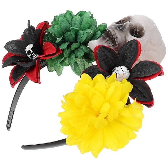 Raindrops  Band Halloween Costumes Skull Rose Headband Flower Hair Accessory Women's