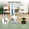 thumbnail image 6 of WestinTrends Playa Modern 5-Piece Resin Patio Dining Table Set with Stackable Patio Dining Chairs, White, 6 of 15