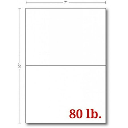 - Greeting Cards - 5x7 Inches Heavyweight Blank White Card Paper- Half-Fold Design - Perfect for Birthday Invitations, Wedding, Holiday, Notes, Anniversary and All Occasions - Bulk Pack of 100 Cards