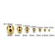 thumbnail image 2 of 10-50pcs/lot 25 3 8mm 14K Gold Color Plated Brass Loose Beads Round Ball Beads Spacer Beads For DIY Jewelry Making Accessories, 2 of 5