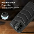 thumbnail image 5 of For iPhone 15 Pro Case,Puffer Adjustable Stand Compatible with Magsafe Soft Puffy Quilted Leather Full Body Shockproof Protective Phone Case,Black, 5 of 8