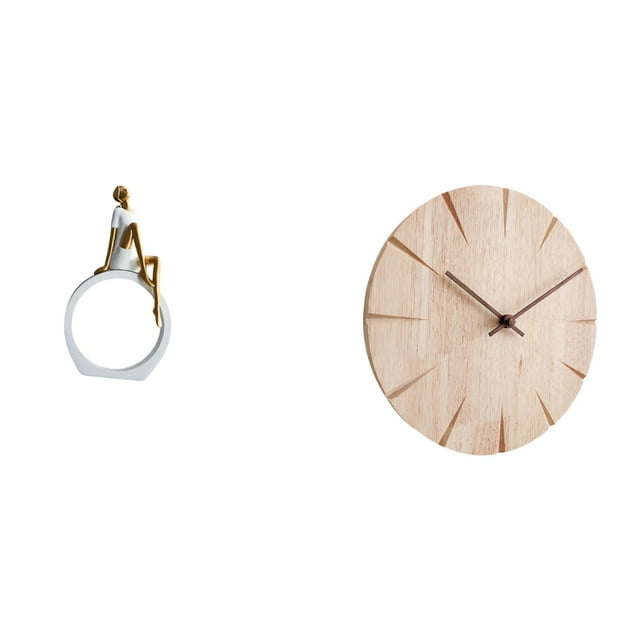 Escultura Abstracta De Mujer Y Reloj De Pared De Madera Maciza, Diseño Creativo Para Dormitorio, Estantería, Restaurante, Oficina, Regalo, Decoración.