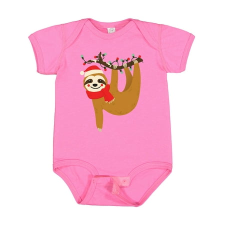

Inktastic Christmas Sloth Gift Baby Boy or Baby Girl Bodysuit