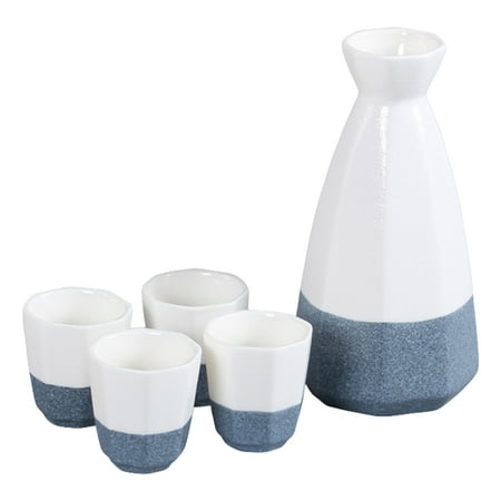 

OUNONA Set Cup Sake Saki Japanese Ceramic Ceramics Pot Tea Cups Bottle Sets Serving Porcelain White