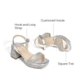 thumbnail image 6 of DREAM PAIRS Girls' Strappy Flat Sandals, Elegant T-Strap Summer Dress Shoes with Metallic Ball Accent, Comfortable Non-Slip Beach Sandals for Little/Big Kid, 6 of 6