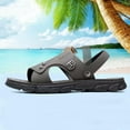 thumbnail image 6 of Men's Slides Adjustable Slip on Sandals Fashion Casual Spring And Summer Sandals Integrated Breathable Non-Slip Soft Bottom Thick Bottom Beach Sandals, 6 of 8