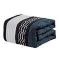 thumbnail image 4 of ESCA 7-Piece Septima Blue Geometric Comforter Set - King/Cal King Size, 4 of 7