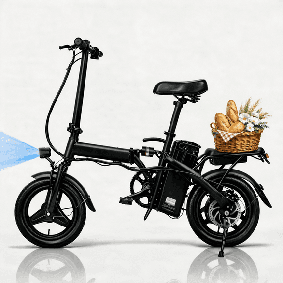 14“ Electric Bike for Adults, 500W Peak Power, 36V 12Ah Battery, 14” x 2.215 Fat Tire Adult Electric Bicycles for All Terrain, 19.9mph Electric E-Bike, Commuter Bike for Shopping UL2849