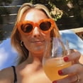 thumbnail image 2 of Gafas de sol AIEYEZO Oversized Cat Eye para mujer Orange Leopard, 2 of 7
