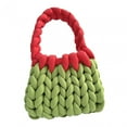 thumbnail image 3 of Milageto Handwoven Handbag Elegant Shoulder Bag Fashion Pouch Shopping Bag Soft Purse Green, 3 of 8