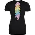 thumbnail image 2 of Halloween Unicorn Costume Rainbow Pony Juniors Soft T Shirt Black SM, 2 of 2