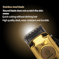 thumbnail image 4 of KEMEI Km-510 Brand Golden Color Body Hair Trimmer Salon Hair Cutter Tools Led Display 7000RPM High Speed Motor Hair Shaver Sets, 4 of 7