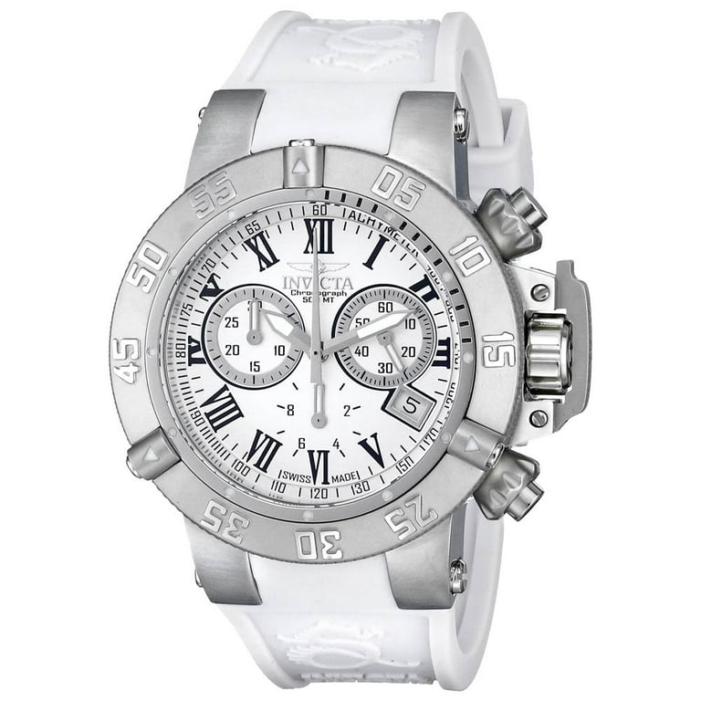 Invicta Women's 16882 Subaqua Noma III Silver Dial White Silicone