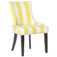 thumbnail image 3 of SAFAVIEH Lester 19''H Awning Stripes Dining Chair Set of 2 Yellow / White, 3 of 7