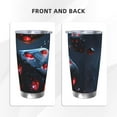 thumbnail image 3 of Susaid Cosmic Red Sparkle Dice Print 20oz Car Cup,Insulated Coffee Cup Fully Spill Proof Travel Coffee Mug, Stainless Steel Tumbler for Work Home Outdoor Car-Straw Three-piece Set, 3 of 8