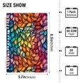 thumbnail image 2 of FORMRS 1-Subject Spiral Notebook 8" x 5" College Ruled 60 Refillable Sheet A5 Hard Cover, Colorful Dragon Scales Pattern, 2 of 7