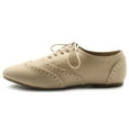 thumbnail image 2 of Ollio Women's Shoes Classic Lace Up Dress Low Flat Heels Oxfords M1914, 2 of 6