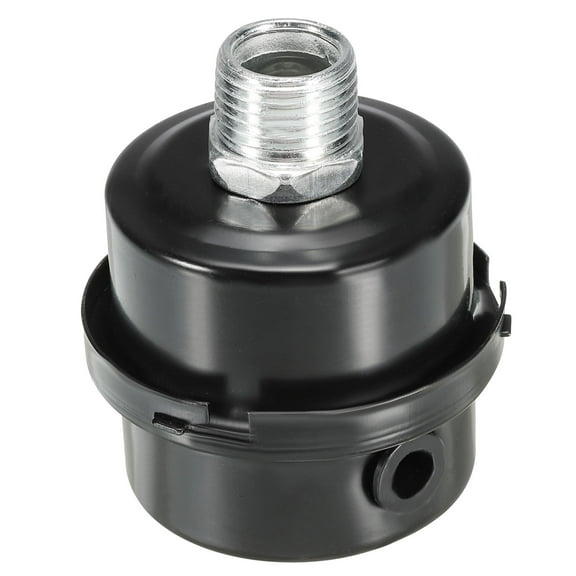 Uxcell G1/2 Air Compressor Silencers Filter, Intake Muffler, Black, White