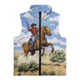 thumbnail image 4 of Pzuqiu Horse Kids Outerwear Vest Casual Clothes for Boys 9-10 Lightweight Comfortable Zipper Winter Sleeveless Jacket with Pockets Practical Fall Outerwear Versatile for Boys, 4 of 7
