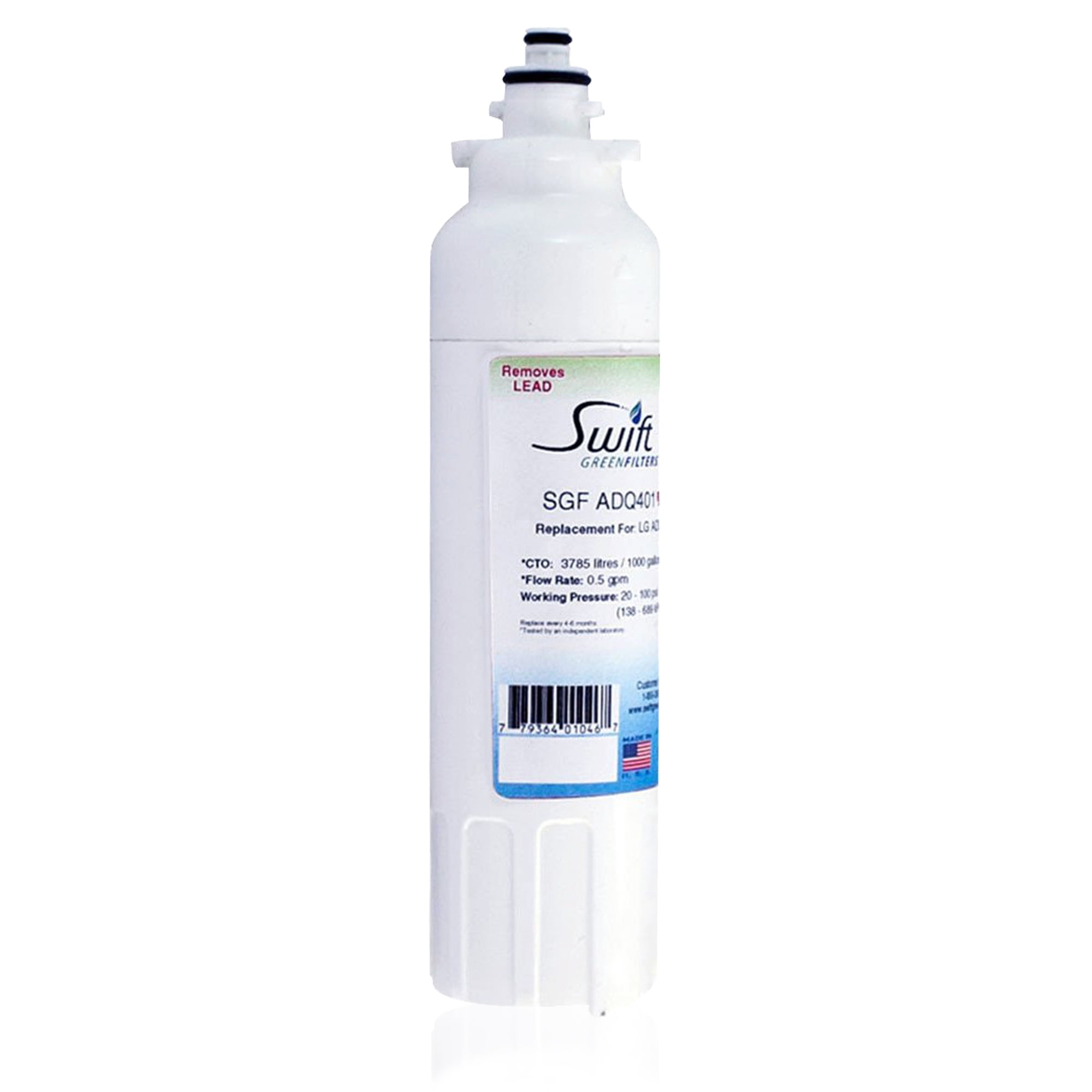Swift Green Filters Pharmaceutical Replacement for LG LT800P Refrigerators Water Filters(Pack of 1)
