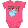 thumbnail image 3 of Inktastic I Want a Hippopotamus for Christmas Hippo in Santa Hat Boys or Girls Baby Bodysuit, 3 of 5