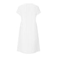 thumbnail image 3 of fheaev Plus Size Summer Dresses For Women 2024 Eyelet Embroidery V Neck Short Sleeve Midi Dress T-Shirt Dress, 3 of 6