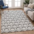 thumbnail image 6 of Addison Rugs Mayfield Premium Machine Washable Transitional Stripes Charcoal Rectangle Rug, 3' x 5', 6 of 6
