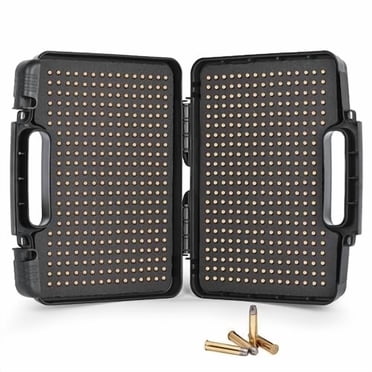 640 Rounds 22LR Ammo Case, Portable Hard Ammo Storage Box, Lockable Travel Bullet Safe Storage Box for 22LR, 22 Long, 22 Stinger