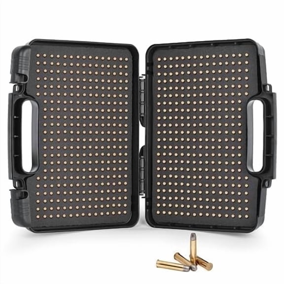 640 Rounds 22LR Ammo Case, Portable Hard Ammo Storage Box, Lockable Travel Bullet Safe Storage Box for 22LR, 22 Long, 22 Stinger