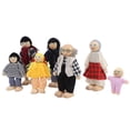 thumbnail image 1 of Tbest Family Dolls, Family Puppets Set, Flexible For Children Kids, 1 of 8