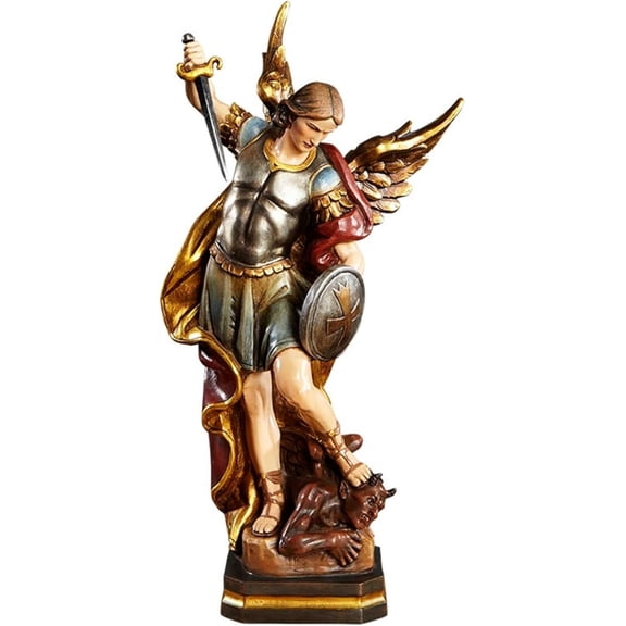 Avalon Gallery Milano Collection Religious Statue, 14" H, Saint Michael