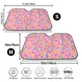 thumbnail image 3 of Haiem Pink Donut Car Windshield Sun Shade - Blocks UV Rays Sun Visor Protector, Sunshade to Keep Your Vehicle Cool, Universal Fit SUV Van Sedan-Small, 3 of 7