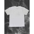 thumbnail image 2 of Y2K Punk Graphic Portrait Print Women's T-Shirt - Edgy Streetwear Tee with Stylized Smoke Effect, Semi-Sheer Round Neck Short Sleeve Top for Casual Outfits & Layered Looks, Casual Sporty Tee, 2 of 6