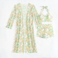 thumbnail image 4 of WILLBEST Traje de Baño de 3 Piezas para Mujer, Traje de Baño Bohemio de Manga Larga para Playa, 4 of 6