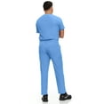 thumbnail image 2 of Hey Scrubs Set Men Stretch V-Neck Scrub Top and Six Pocket Tapered Pant Bundle, Elastic Waistband Scrubs for Men, 2 of 4