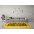 thumbnail image 3 of Ahgly Company Machine Washable Indoor Rectangle Oriental Yellow Traditional Area Rugs, 8' x 10', 3 of 4