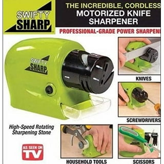 YOORLEAY Electric Knife Sharpener- 4 in 1 Electric Knife Sharpeners for  Straight Blade Knives, Serrated Knives, Ceramic Knives and Scissors
