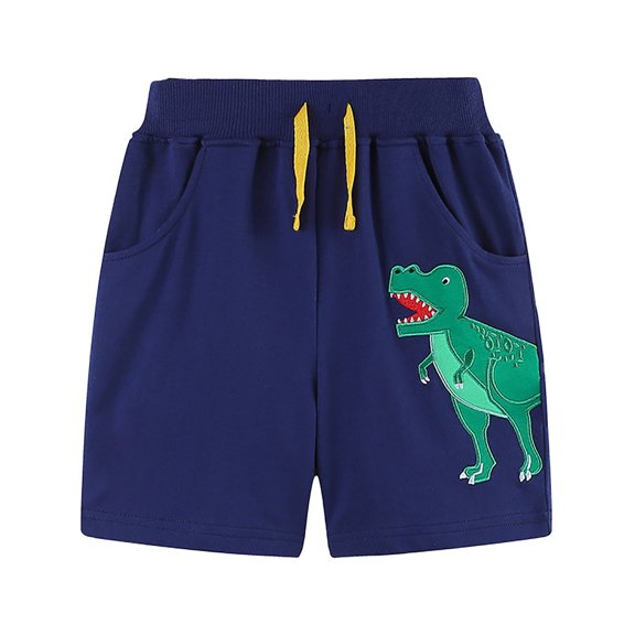 MuXiKeJi Clothes Little Boy Short Cute Print Drawstring Cotton Jogger Shorts Fashionable Knit Shorts Toddler Boy Summer Clothes