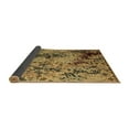 thumbnail image 2 of Ahgly Company Indoor Round Abstract Brown Modern Area Rugs, 4' Round, 2 of 4