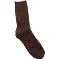 thumbnail image 2 of Lian LifeStyle Men's 6 Pairs Knitted Wool Crew Socks One Size 8-11 Brown, 2 of 2
