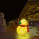 thumbnail image 2 of Pollito con luces decorativas para bufanda, escultura plana de jardín de pollito amarillo, adornos de pollito para patio de césped, decoraciones navideñas, 2 of 6