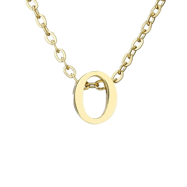Delicado collar de oro para las mujeres lindo nombre de la letra gargantilla collares para niñas joyas