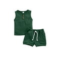 thumbnail image 1 of xiaxaixu Débardeurs à Col Rond de Couleur Unie avec Poche + Shorts à Cordon, 1 of 7
