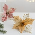 thumbnail image 6 of 1Pcs Artificial Christmas Flowers Simulated Christmas Flower Fake Christmas Bouquet Flower Xmas Trees Home Party Garden Decor, 6 of 6