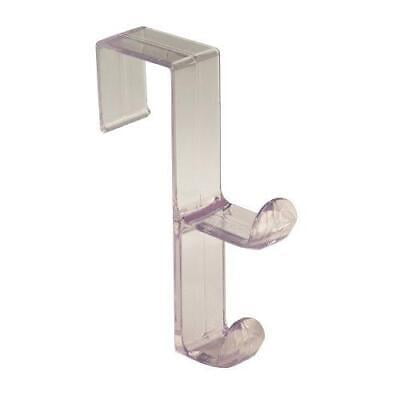 

2pk InterDesign 16100 Over The Door Double Hook Clear