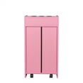 thumbnail image 6 of Locking Beauty Salon Storage Cabinet, Salon Stations with Locking Drawers & 3 Hair Dryer Holders, Bathroom Beauty Salon Cabinet Hair Styling Equipment Salon Storage Furniture for Hair Stylist, Pink, 6 of 7