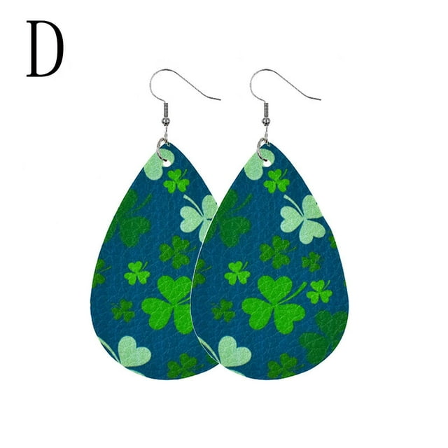 Pendientes para mujer, regalos para mujer, pendientes de San Patricio, pendientes verdes en forma de gota, joyería, regalo festivo para mujer, pendientes de moda.